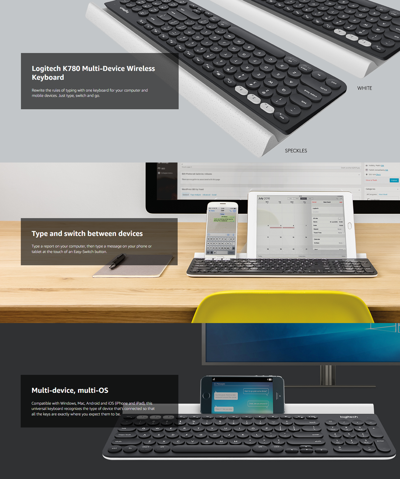 logitech k780 keyboard
