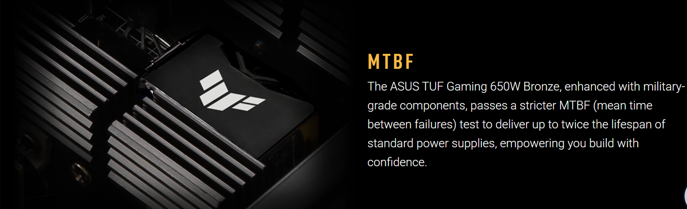 asus tuf 650wtt 80+bronze psu