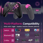 EasySMX X05 Black Wireless Gaming Controller – Hall Effect, RGB, Tri-Mode - Image 3