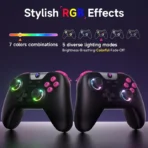 EasySMX X05 Black Wireless Gaming Controller – Hall Effect, RGB, Tri-Mode - Image 2