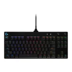 Logitech G PRO Mechanical Gaming Keyboard, Ultra Portable Tenkeyless Design, Detachable Micro USB Cable, 16.8 Million Color LIGHTSYNC RGB Backlit Keys