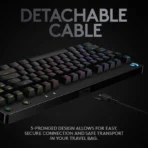Logitech G PRO Mechanical Gaming Keyboard – GX Blue Clicky Switches - Image 7