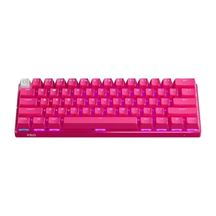 Logitech G Pro X 60 LIGHTSPEED Wireless 60% Gaming Keyboard – Tactile Switches (Pink)