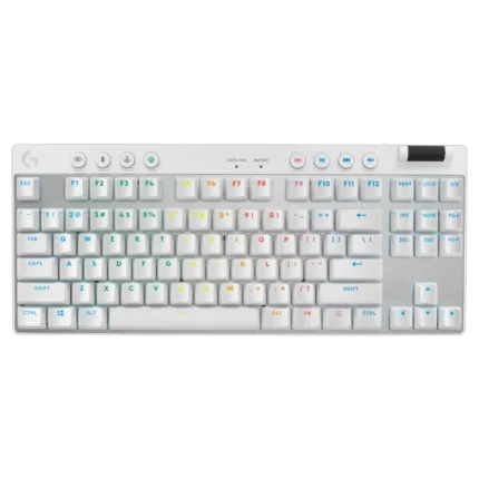 Logitech G Pro X TKL LIGHTSPEED Wireless Gaming Keyboard – Tactile (White)