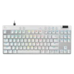 Logitech G Pro X TKL Rapid Wired Gaming Keyboard with Magnetic Analog Switches –[White]