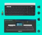 Logitech K780 Multi-Device Wireless Keyboard – Speckles, White - Image 3