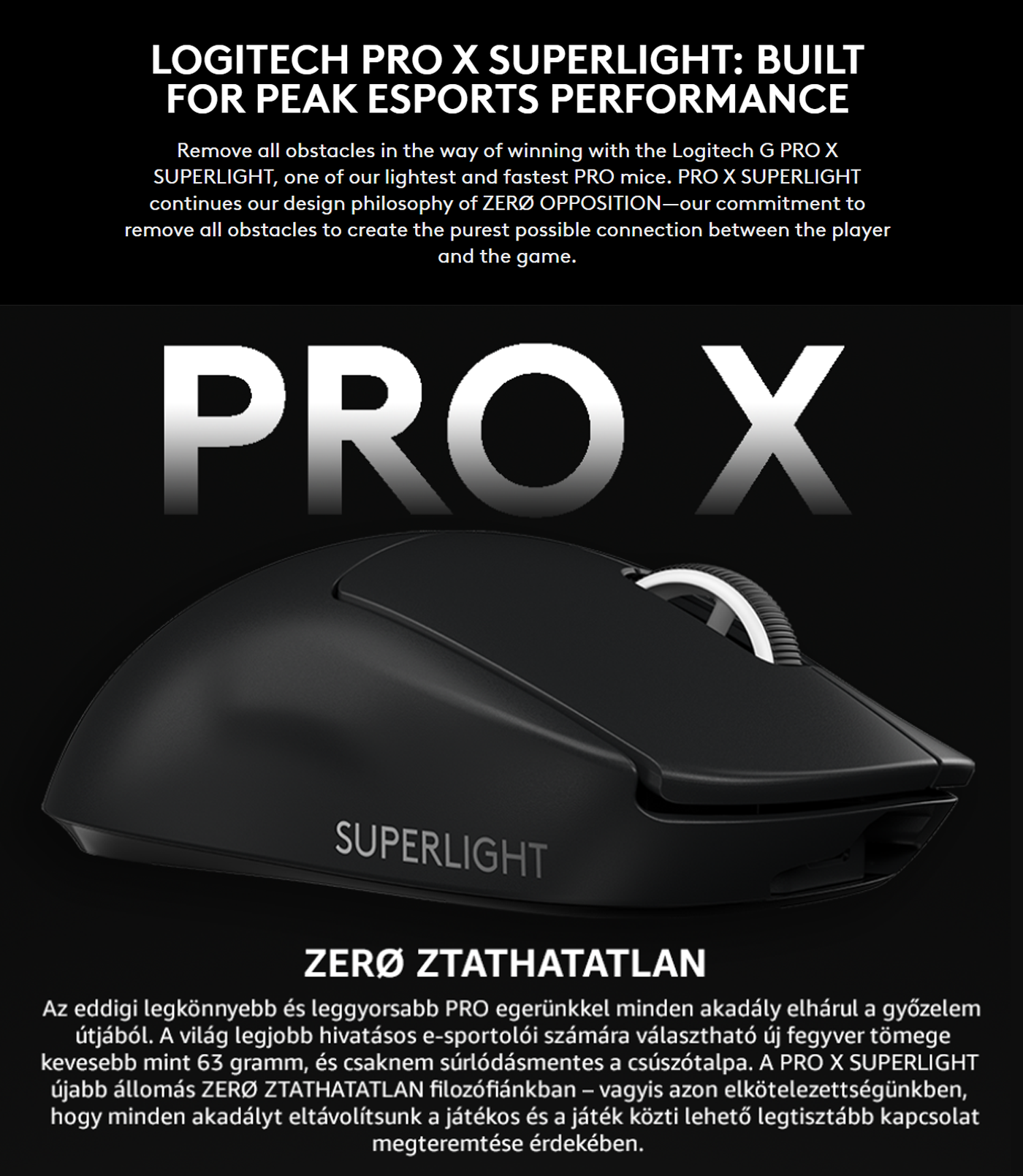 logitech pro x gaming mouse