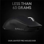 Logitech G Pro X Superlight Wireless Gaming Mouse – Black - Image 2
