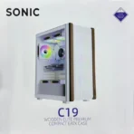 Sonic C19 ARGB E-ATX Gaming Chassis – White with 4x Infinity Fans - Image 2