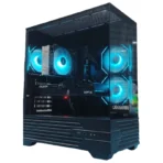 SONIC K10 ATX Gaming Case – Black with 3x Infinity Mirror Fans & Dual Tempered Glass - Image 2