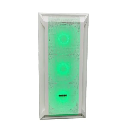 Sonic R19 ATX ARGB Gaming Case (3x ARGB Fans) – White