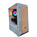 Sonic R19 ATX ARGB Gaming Case (3x ARGB Fans) – White - Image 2