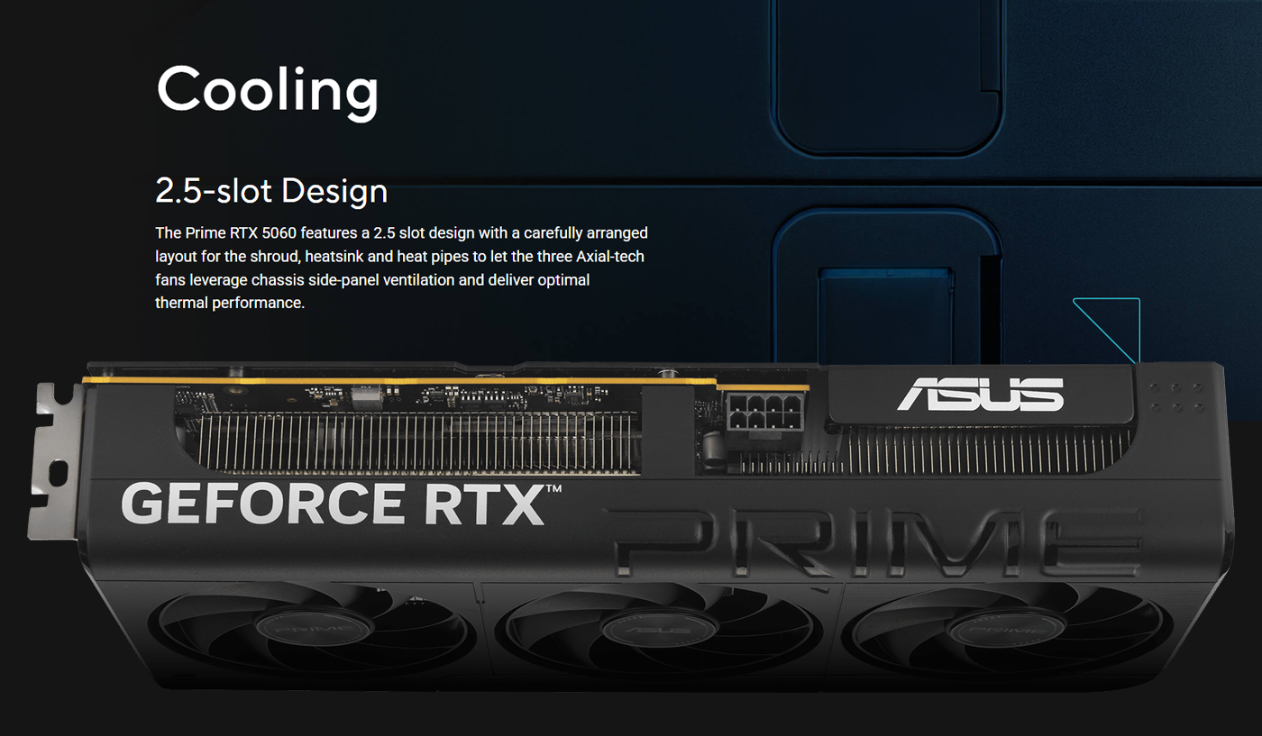 ASUS PRIME GeForce RTX™ 5060 8GB GDDR7 OC Edition