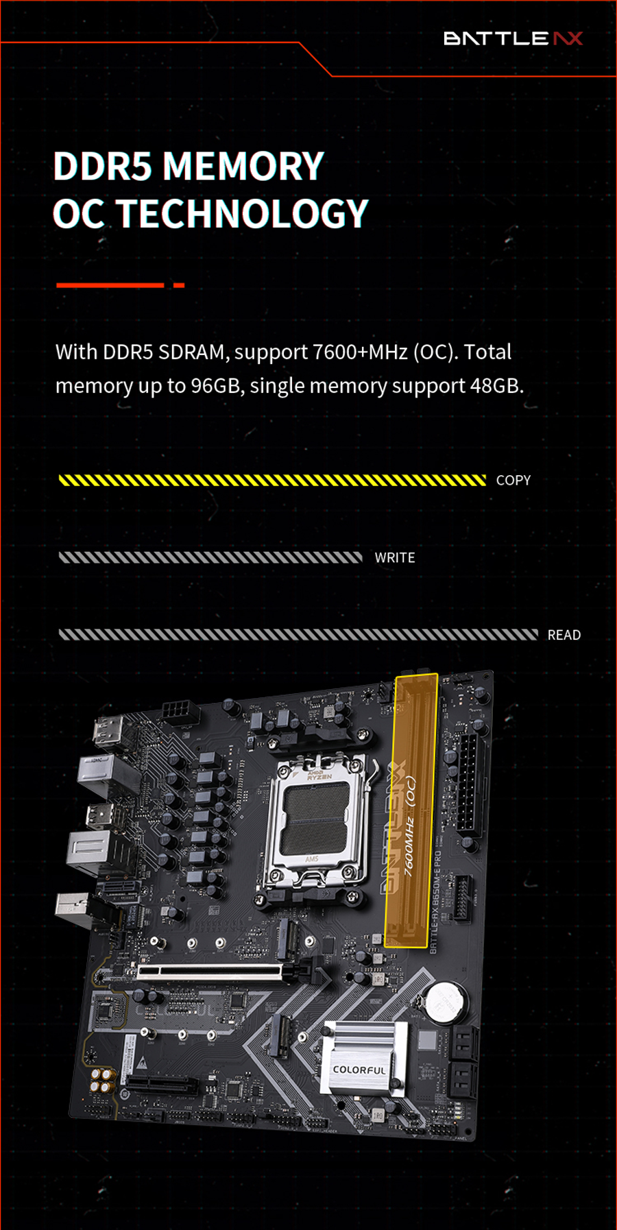 Colorful Battle-Ax B650M-E Pro V14 DDR5 AM5 Motherboard