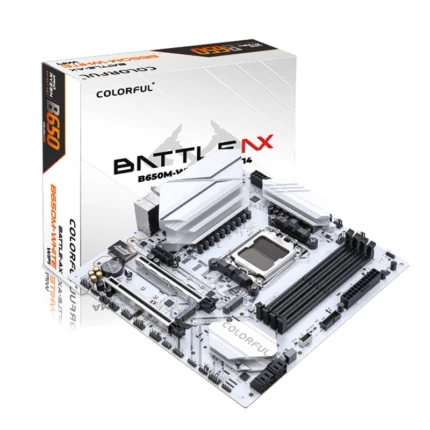 Colorful BATTLE-AX B650M-WHITE WIFI AM5 microATX Motherboard
