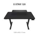 Cougar Electric Gaming Desk - E-STAR 120 Black