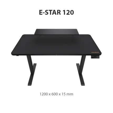 Cougar Electric Gaming Desk – E-STAR 120 Black
