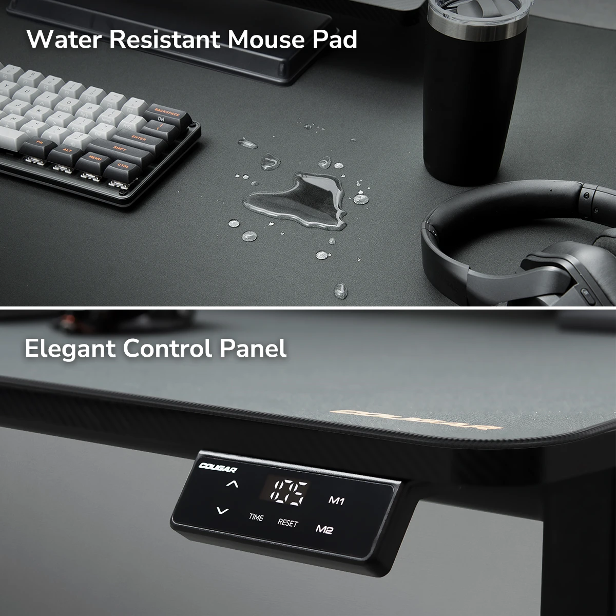Cougar E-STAR 120 Electric Gaming Desk Black