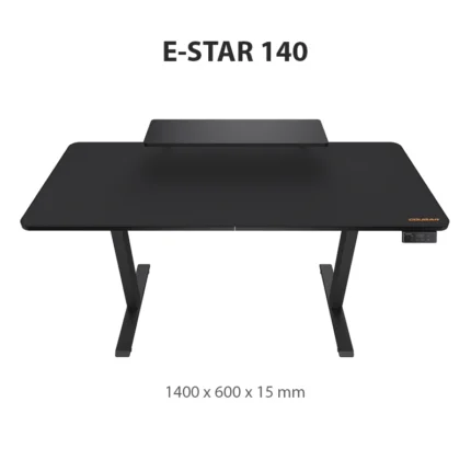 Cougar Electric Gaming Desk – E-STAR 140 Black