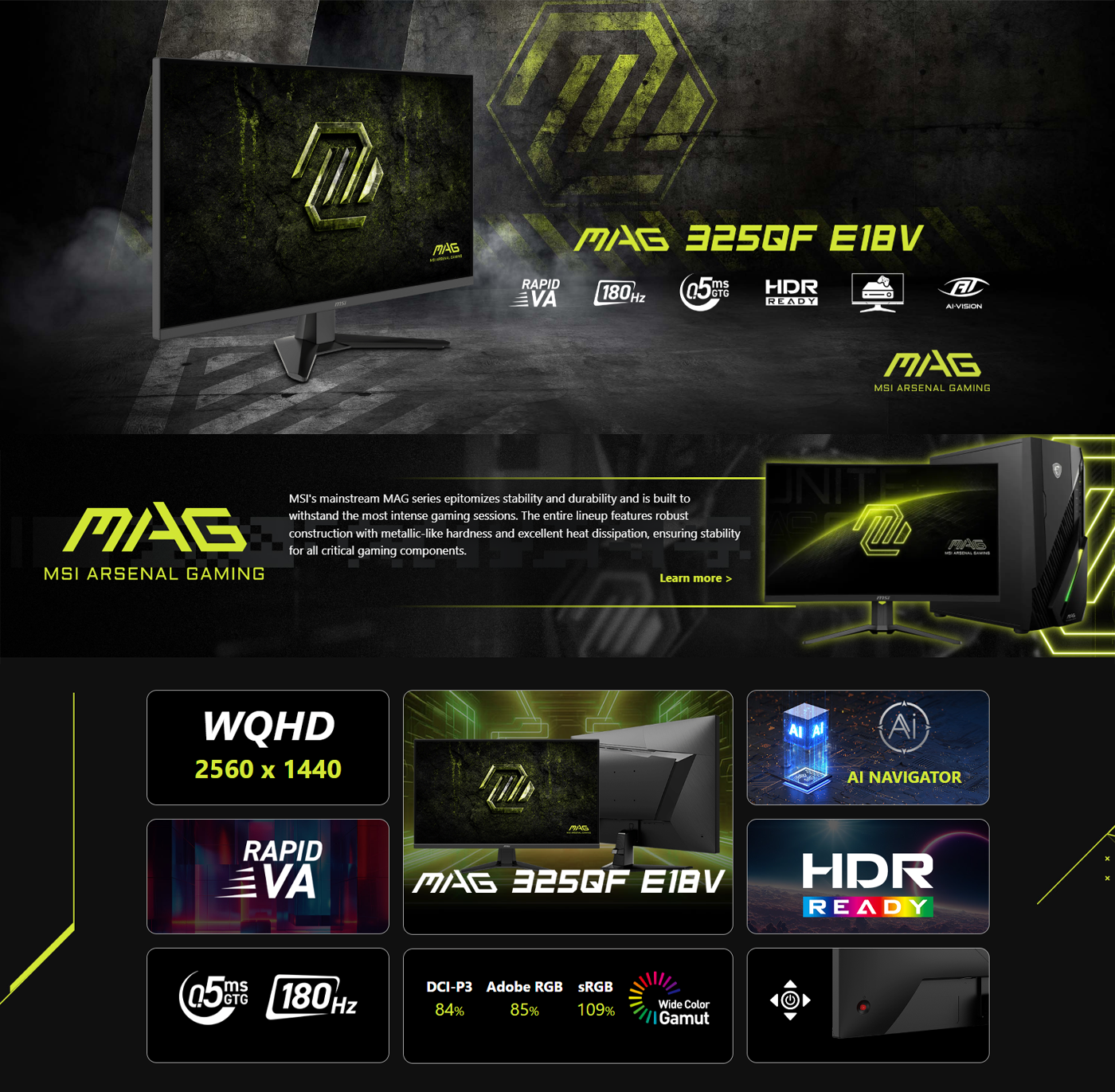MSI MAG 325QF E18V 31.5