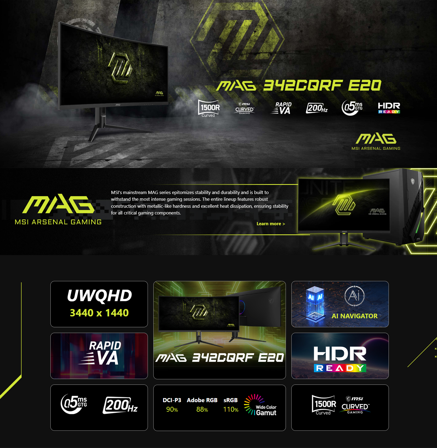 MSI MAG 342CQRF E20 34