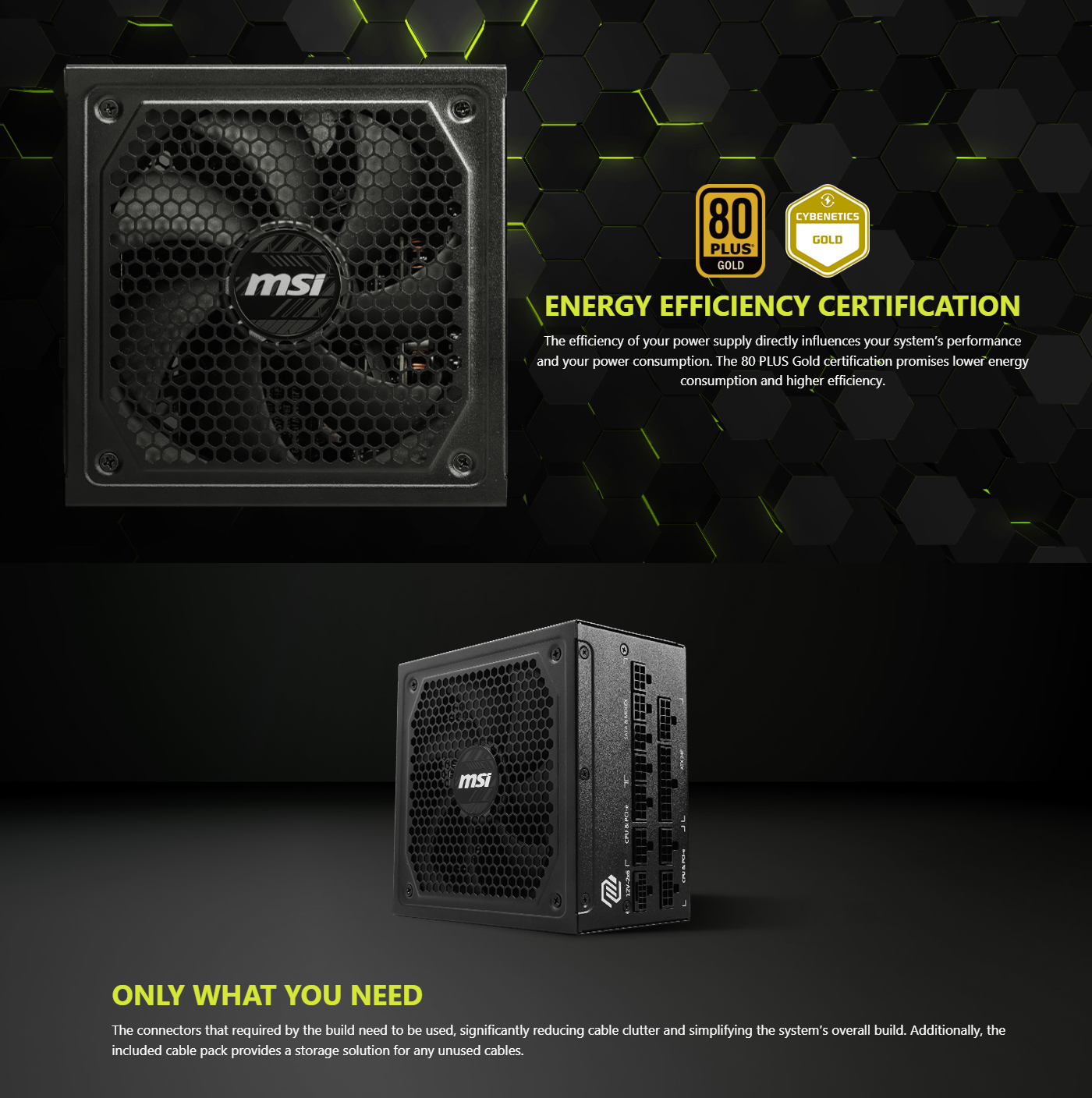 MSI MAG PCIE5 Power Supply