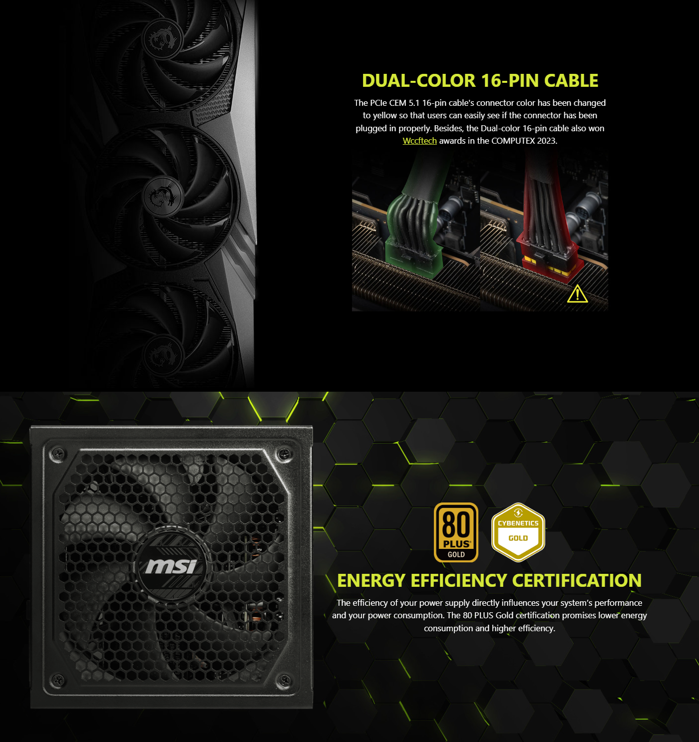 MSI MAG A1250GL PSU