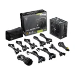 MSI MAG A1000GL PCIE5 Power Supply – Black - Image 2
