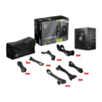 MSI MAG A850GL PCIE5 Power Supply – Black - Image 2