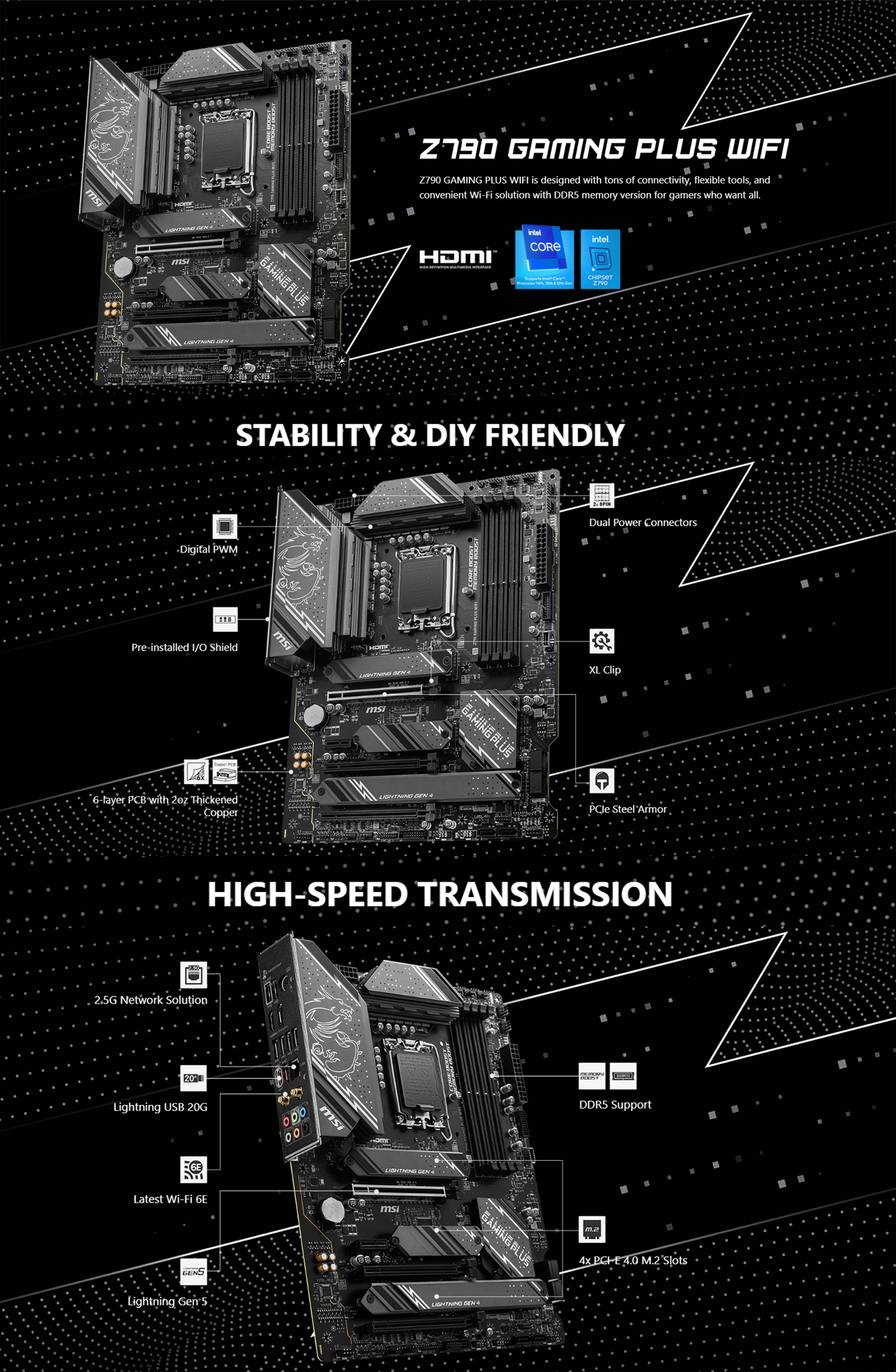 MSI Z790 GAMING PLUS WIFI