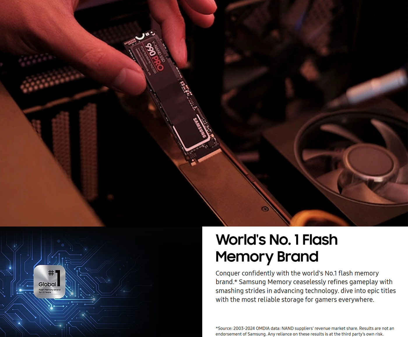 Samsung 1TB PCIe 4.0 NVMe™ M.2 SSD 990 PRO