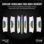 VENGEANCE® RGB 32GB (2x16GB) DDR5 DRAM Up To 6400MT/s CL36 Memory Kit — White - Image 6