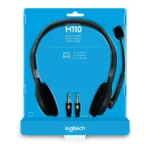 Logitech H110 Wired Stereo Headset with Dual 3.5mm Plugs
