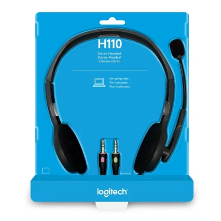 Logitech H110 Wired Stereo Headset with Dual 3.5mm Plugs