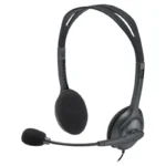 Logitech H111 Wired Headset – Noise-Cancelling Mic, 3.5mm Single Jack