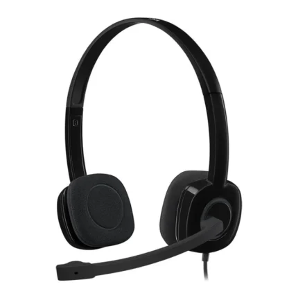 Logitech H151 Stereo Headset – Noise-Canceling Mic
