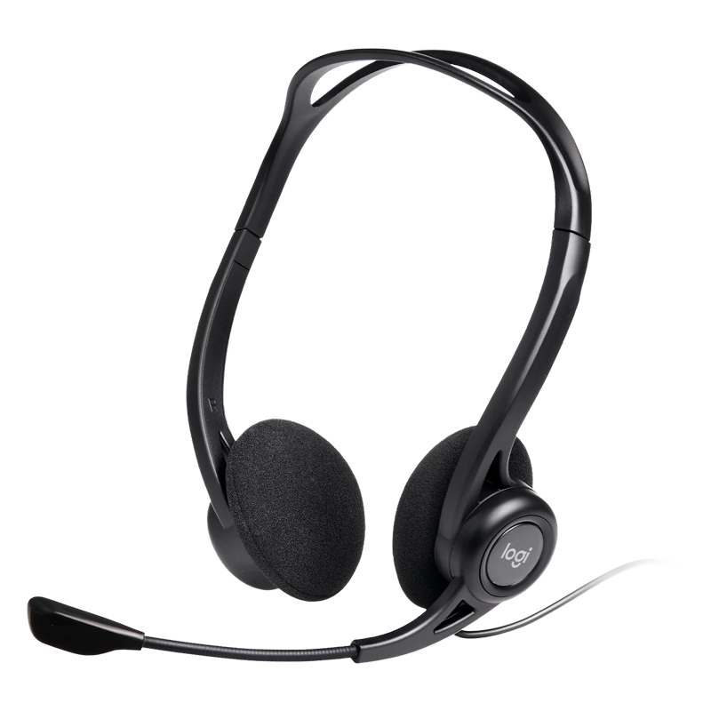 logitech-h960-usb-headset-1 Logitech 960 USB Computer Headset – Noise-Cancelling Mic