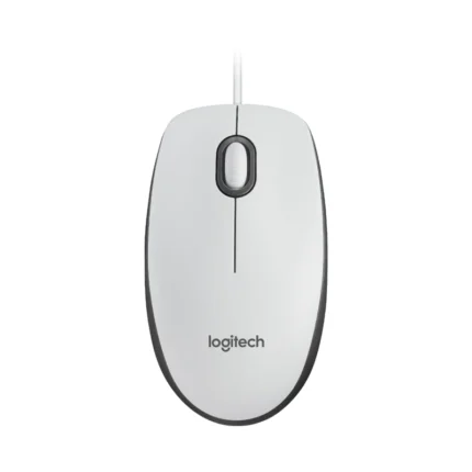 Logitech M100 Optical USB Mouse – White