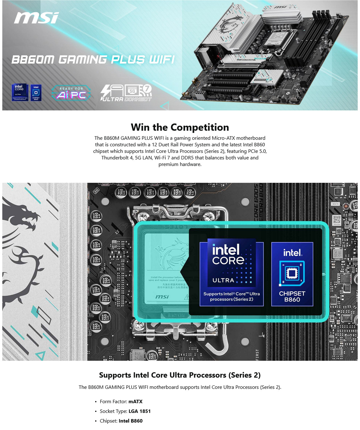 msi b860m gaming wifi