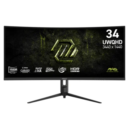 MSI MAG 342CQRF E20 34″ UWQHD 200Hz Rapid VA Curved Gaming Monitor