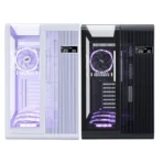 1st Player RT7 ARGB Black Edition Triple Tempered Glass Gaming Case – 4x ARGB Fans Pre-installed