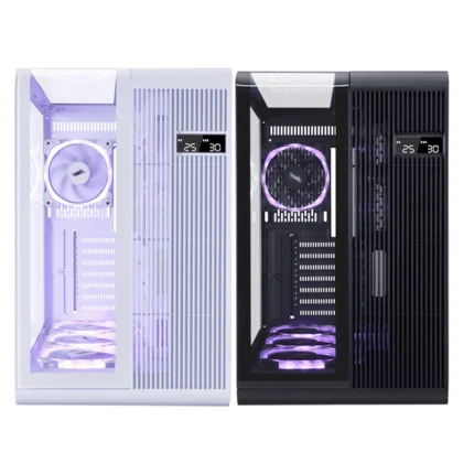 1st Player RT7 ARGB Black Edition Triple Tempered Glass Gaming Case – 4x ARGB Fans Pre-installed