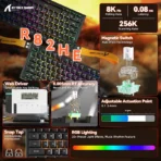 ATTACK SHARK R82 HE Rapid Trigger Keyboard Magnetic Switch with 0.005MM RT - Image 9