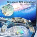 AULA Wind S80 Transparent RGB Wired Gaming Mouse - Image 8