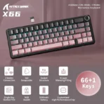 Attack Shark X66 60% Mechanical Keyboard - Blackberry - Image 2