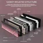 Attack Shark X66 60% Mechanical Keyboard - Blackberry - Image 4