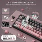 Attack Shark X66 60% Mechanical Keyboard - Blackberry - Image 7