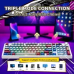 Aula F99 Pro Wireless RGB Mechanical Gaming Keyboard - Comic Key Caps, Star Vector Switches - Image 6