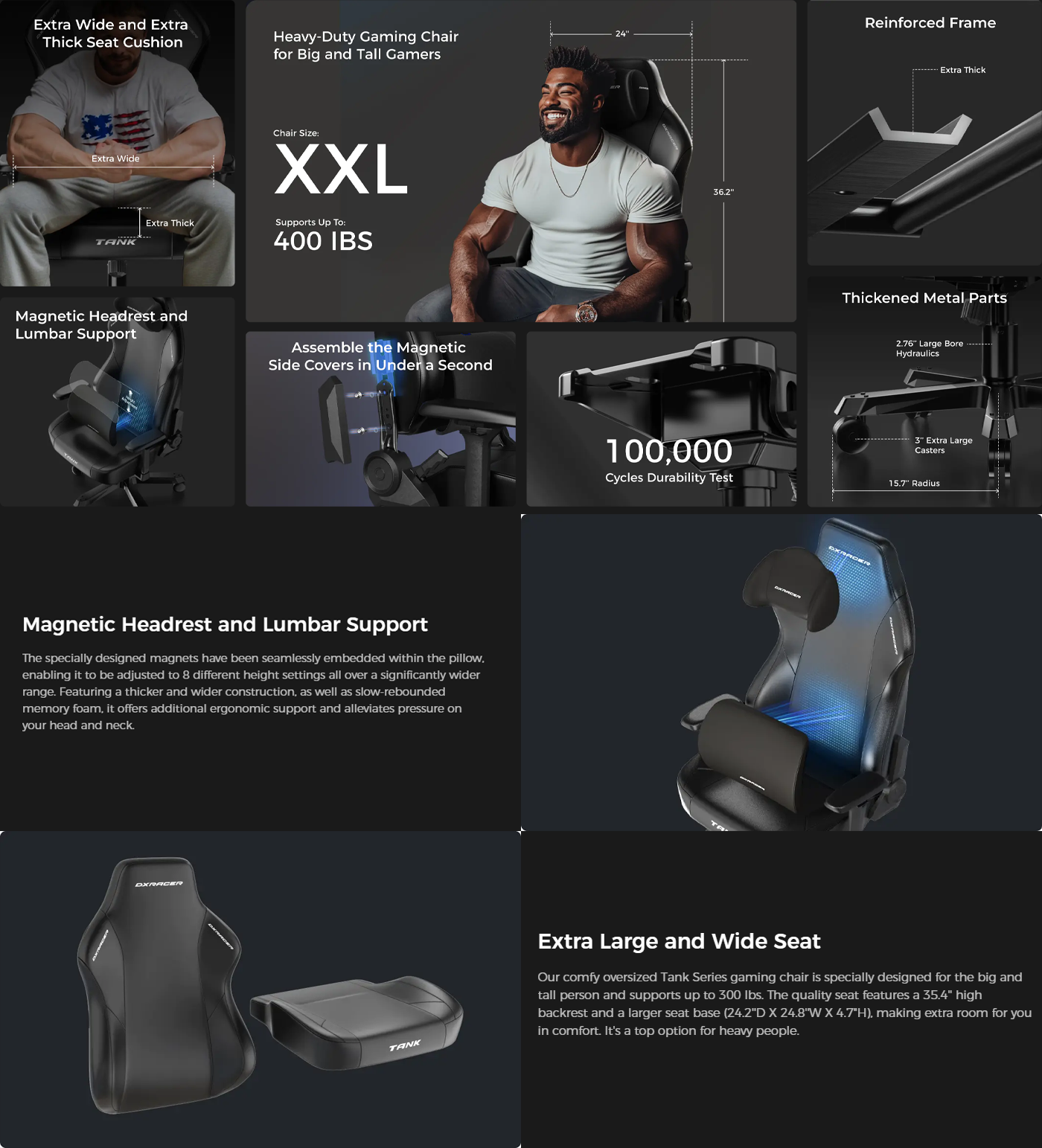 DXRACER Tank Seres Gaming Chair