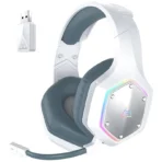 Eksa E1000 WT 2.4GHz Wireless Gaming Headset | White